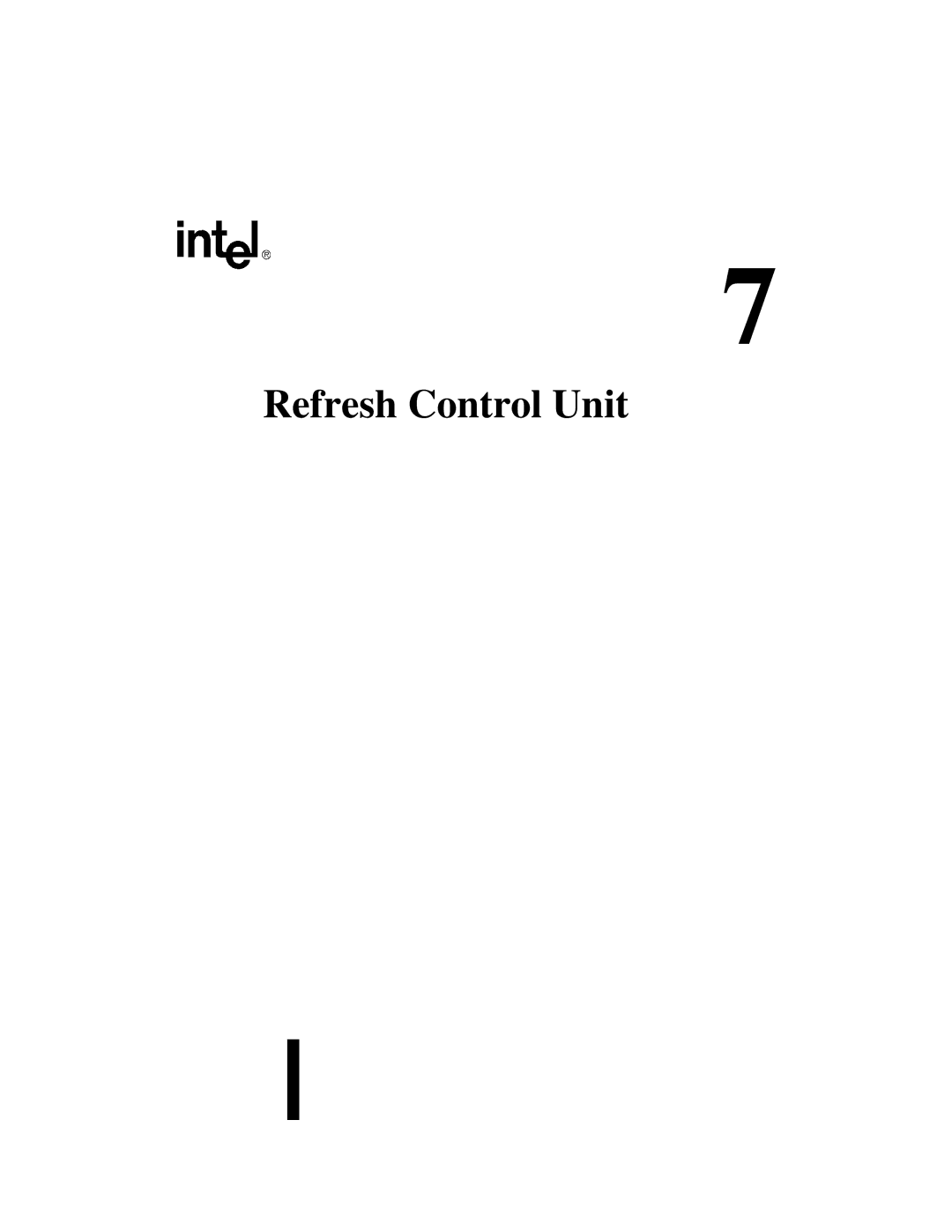 Intel 80C188XL, 80C186XL user manual Refresh Control Unit 