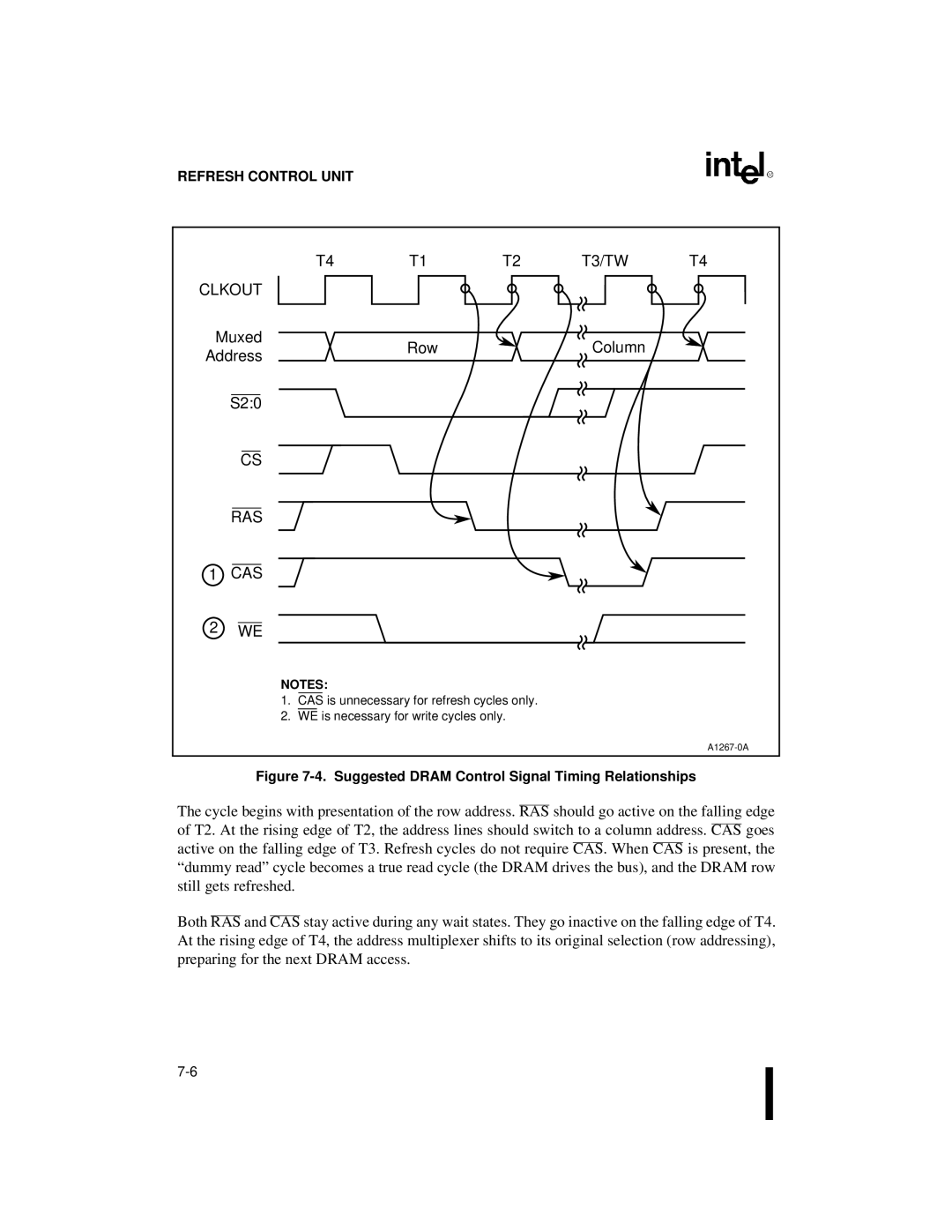 Intel 80C186XL, 80C188XL user manual T3/TW Clkout, Muxed Row Column Address S20, Ras Cas 