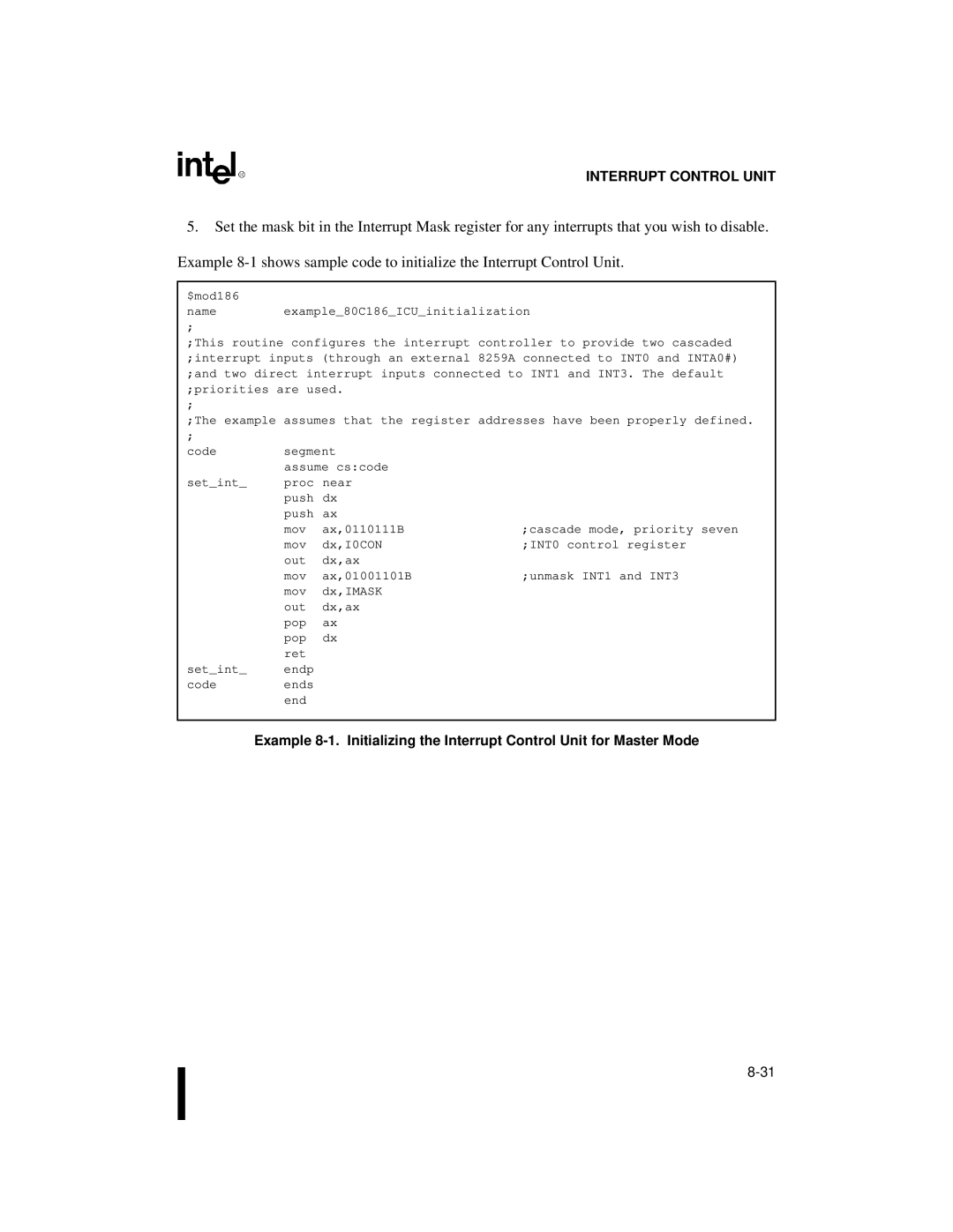 Intel 80C188XL, 80C186XL user manual Priorities are used 