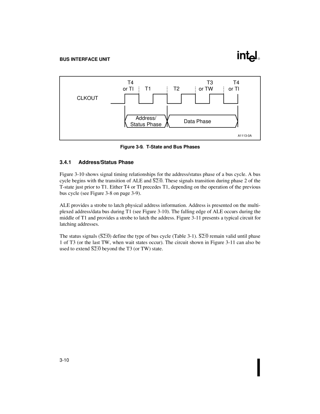 Intel 80C186XL, 80C188XL user manual Clkout, Address Status Phase Or TW Or TI Data Phase, Address/Status Phase 