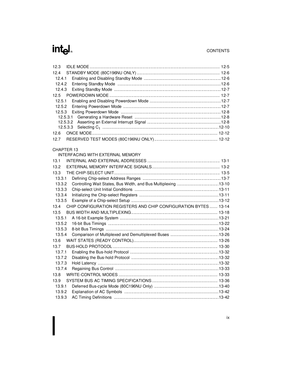 Intel 8XC196NP, 80C196NU, Microcontroller manual Chapter Interfacing with External Memory 