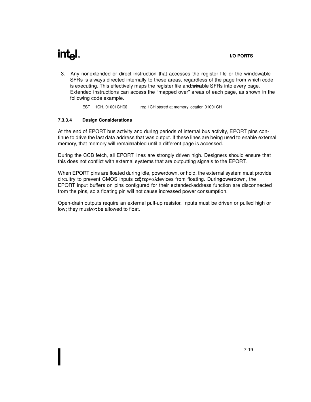 Intel Microcontroller, 80C196NU, 8XC196NP manual Design Considerations 