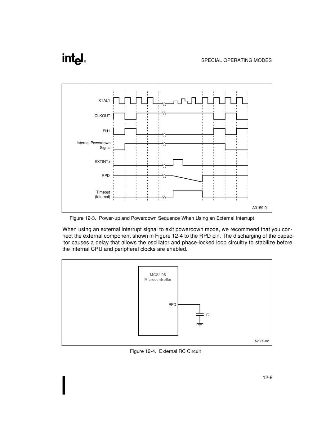 Intel 8XC196NP, 80C196NU, Microcontroller manual External RC Circuit 