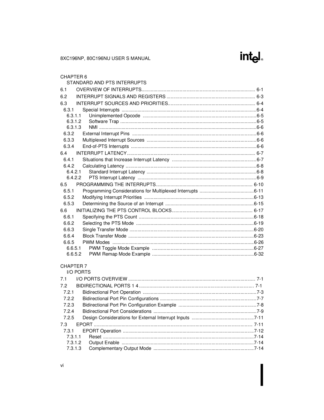 Intel 8XC196NP, 80C196NU, Microcontroller manual Chapter Ports 