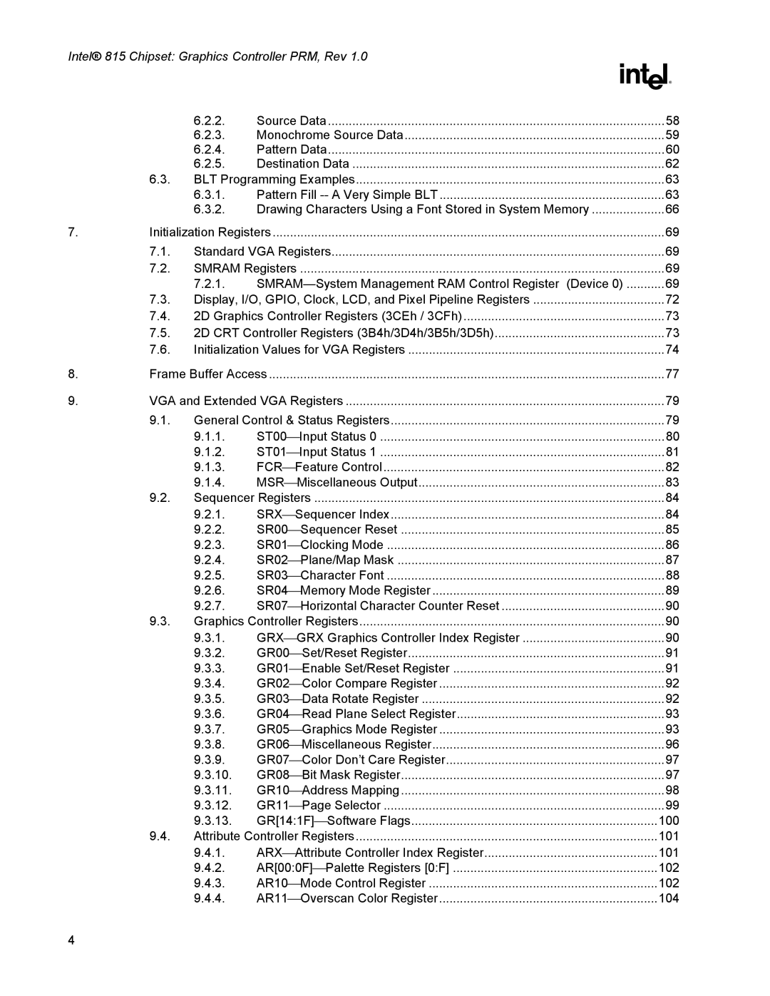 Intel 815 manual 100 