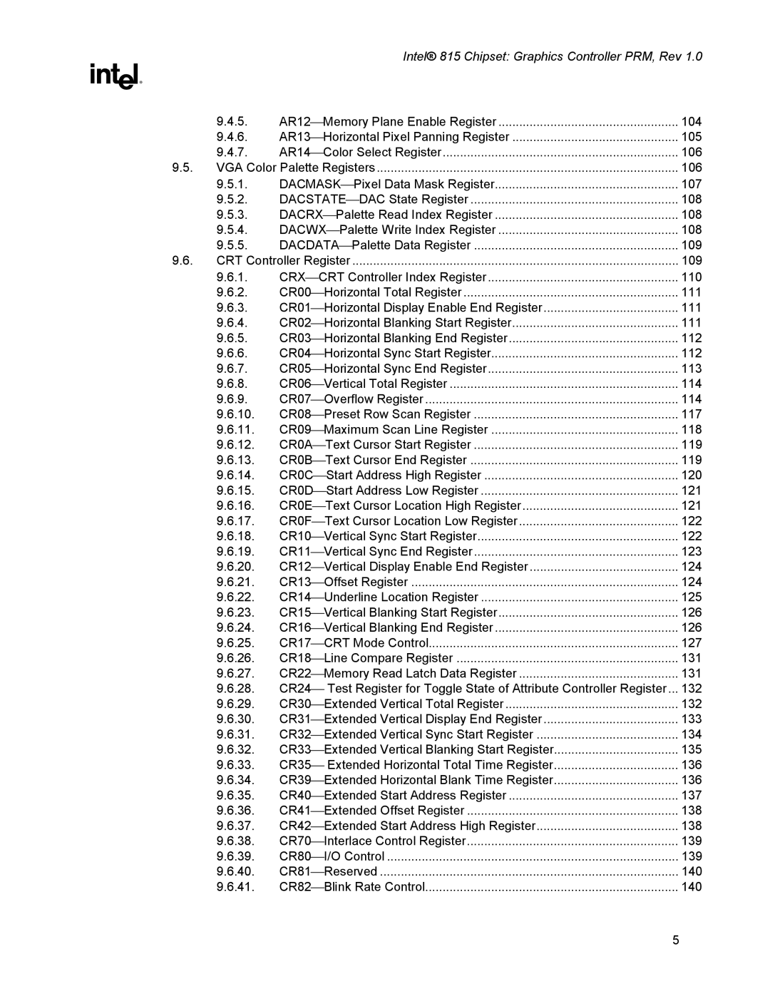 Intel 815 manual 106 