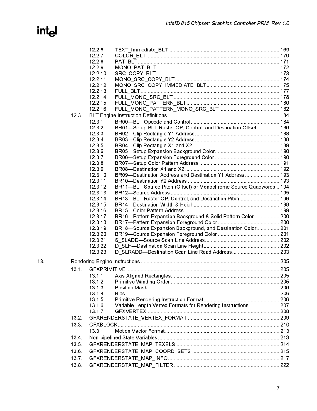 Intel 815 manual Monosrccopyimmediateblt 