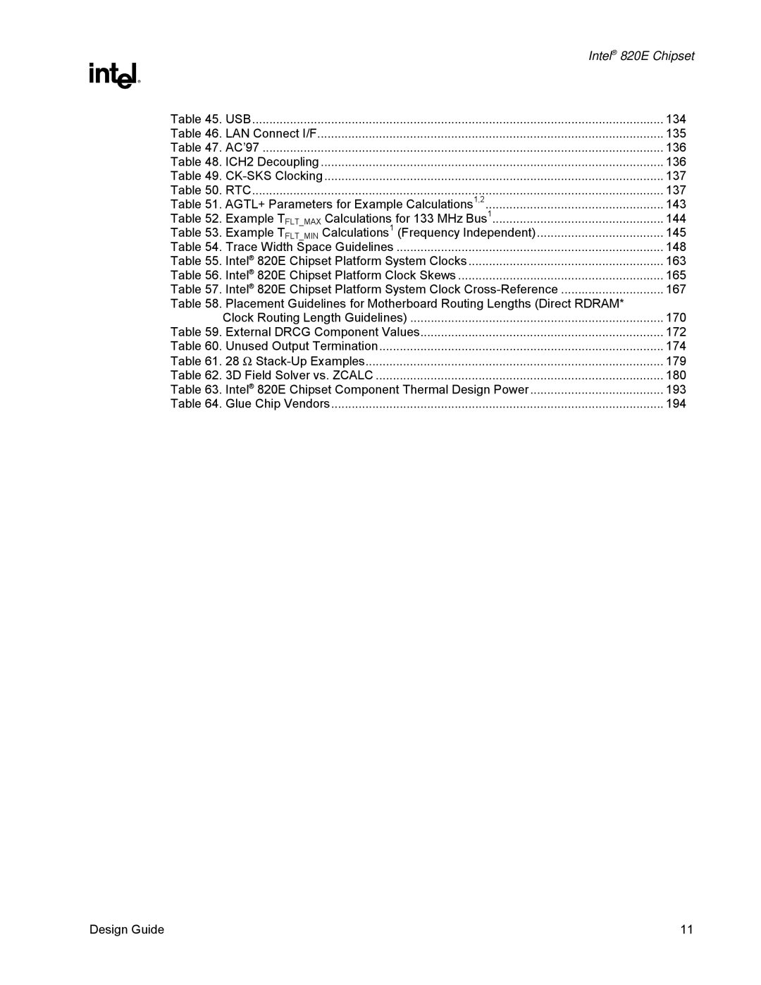 Intel 820E manual 135 