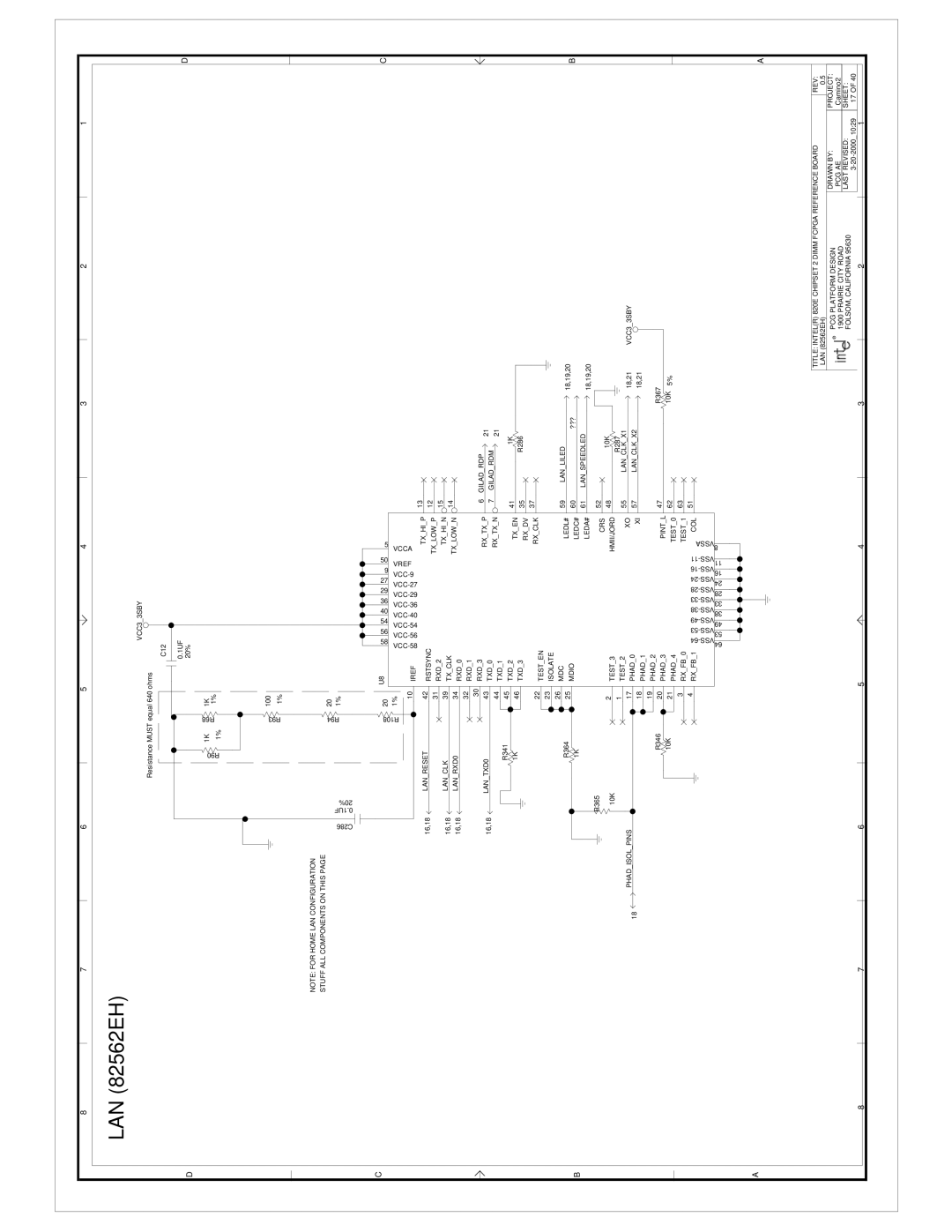 Intel 820E manual LAN 82562EH 