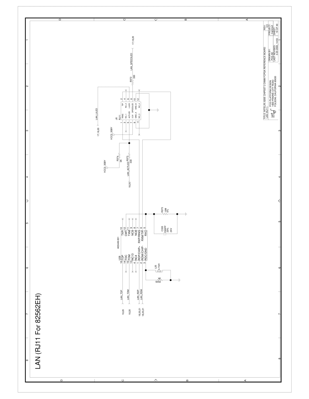 Intel 820E manual LAN RJ11 For 82562EH 