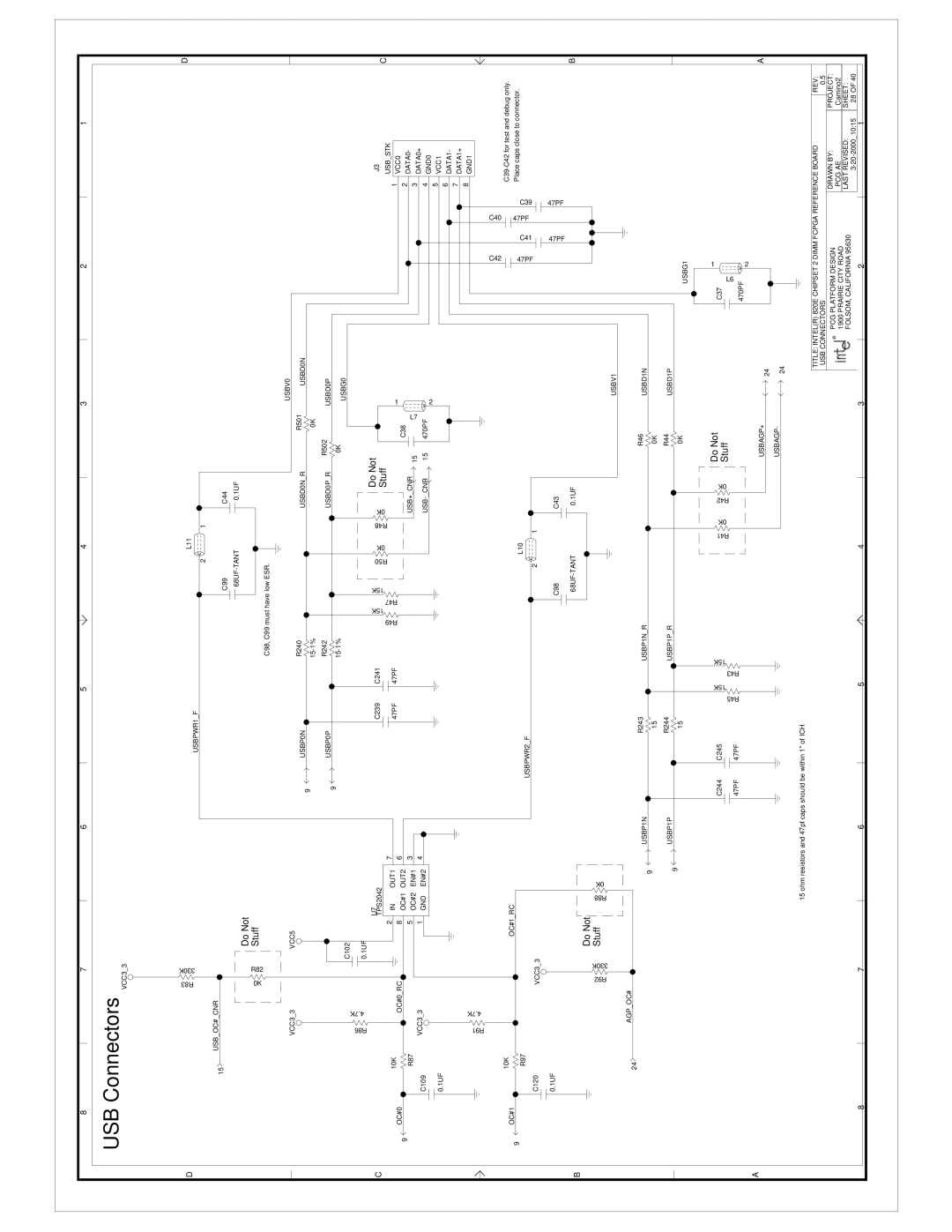 Intel 820E manual USB Connectors 