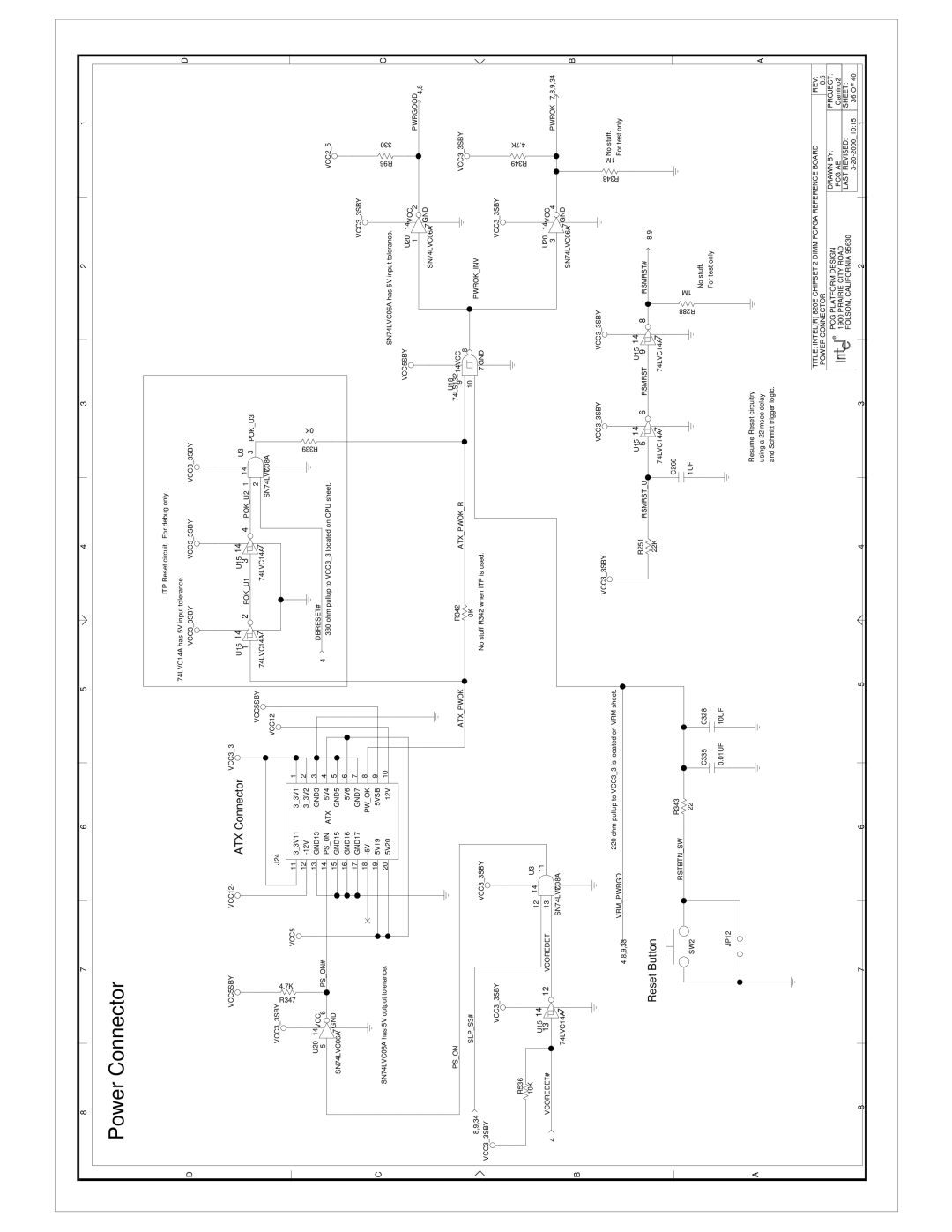 Intel 820E manual Power Connector 