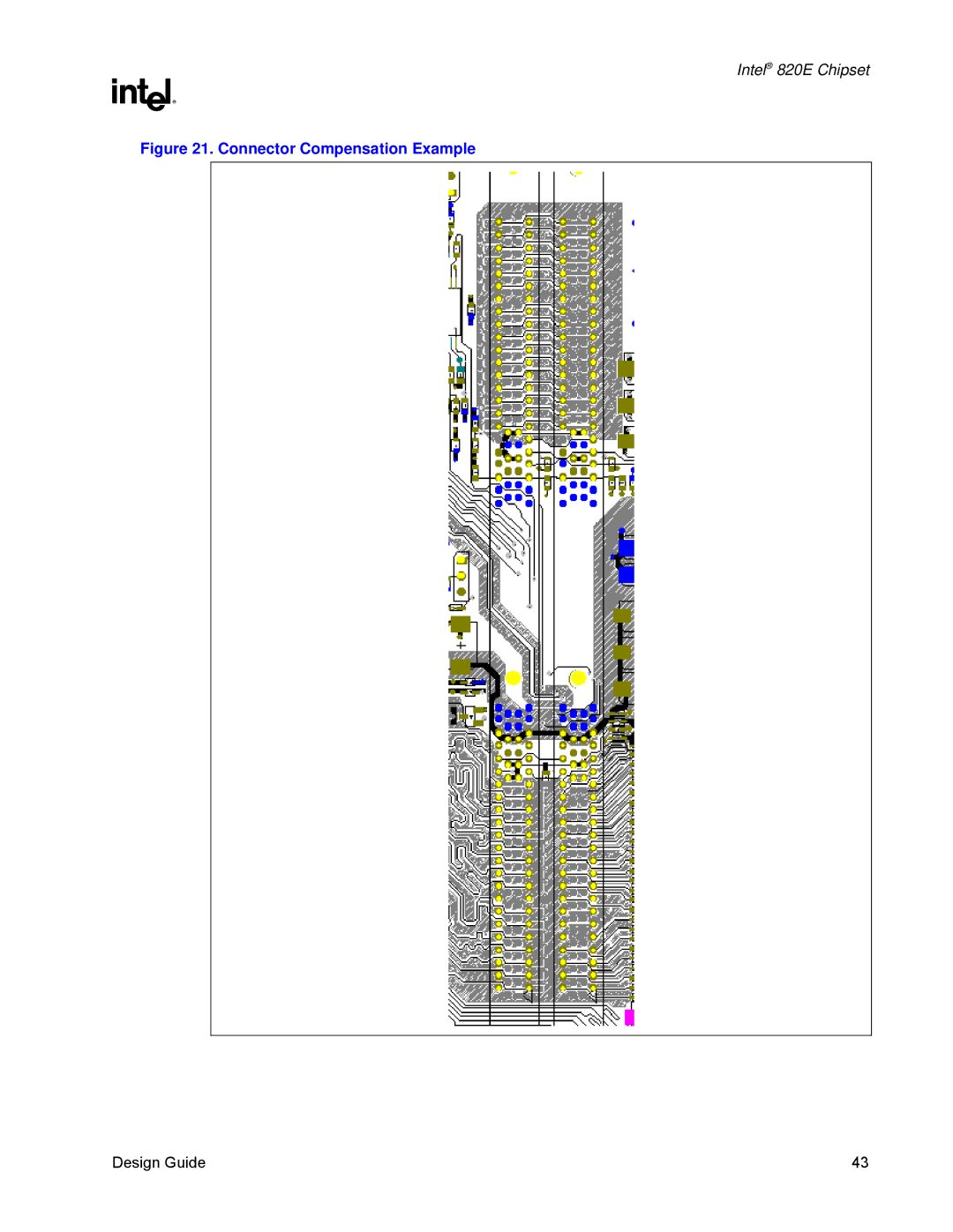 Intel 820E manual Connector Compensation Example 