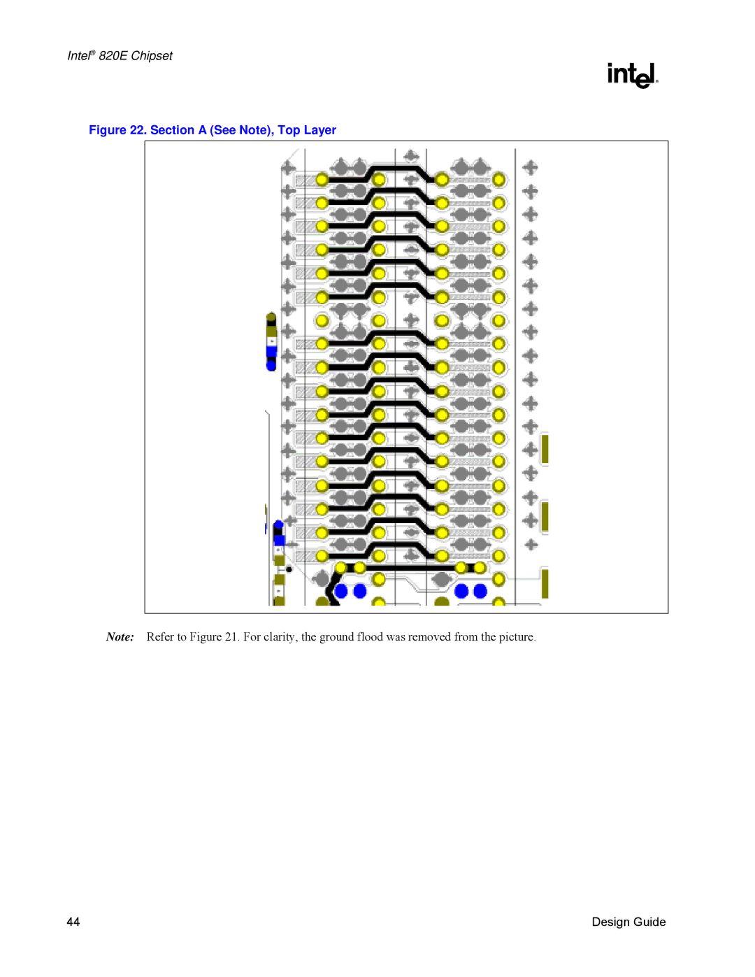 Intel 820E manual Section a See Note, Top Layer 