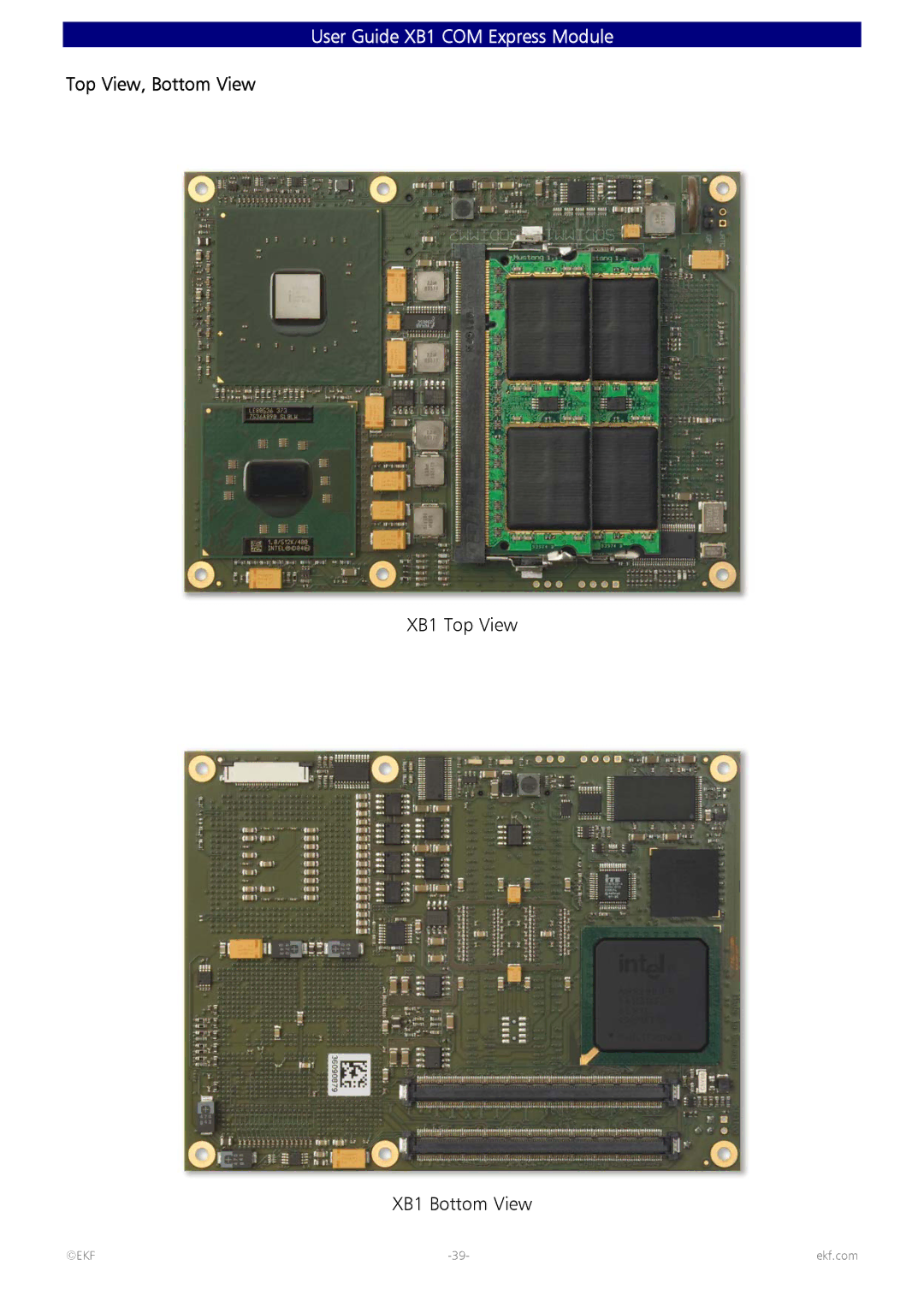 Intel 82600 manual Top View, Bottom View 