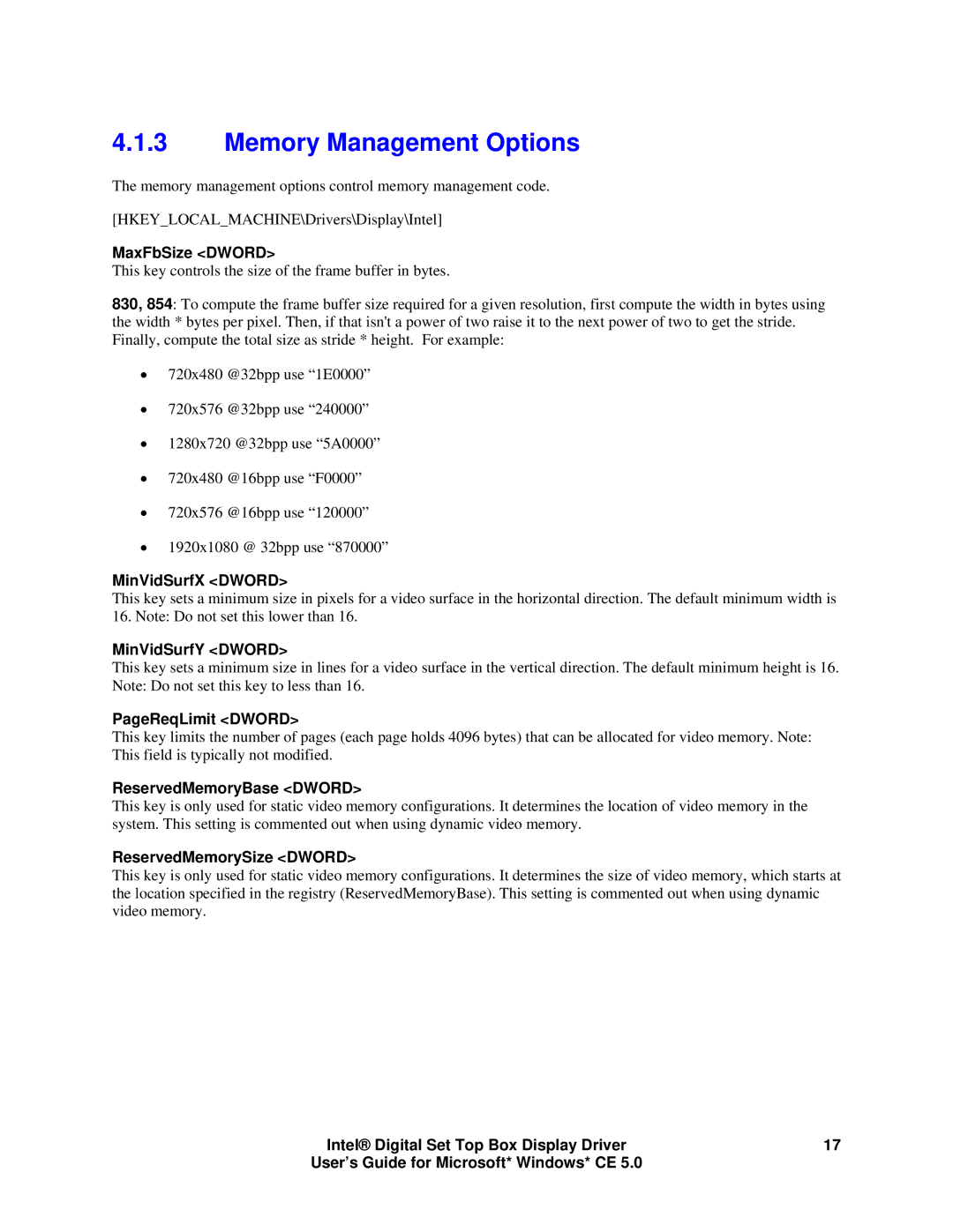 Intel 82854 GMCH, 82830M GMCH manual Memory Management Options 