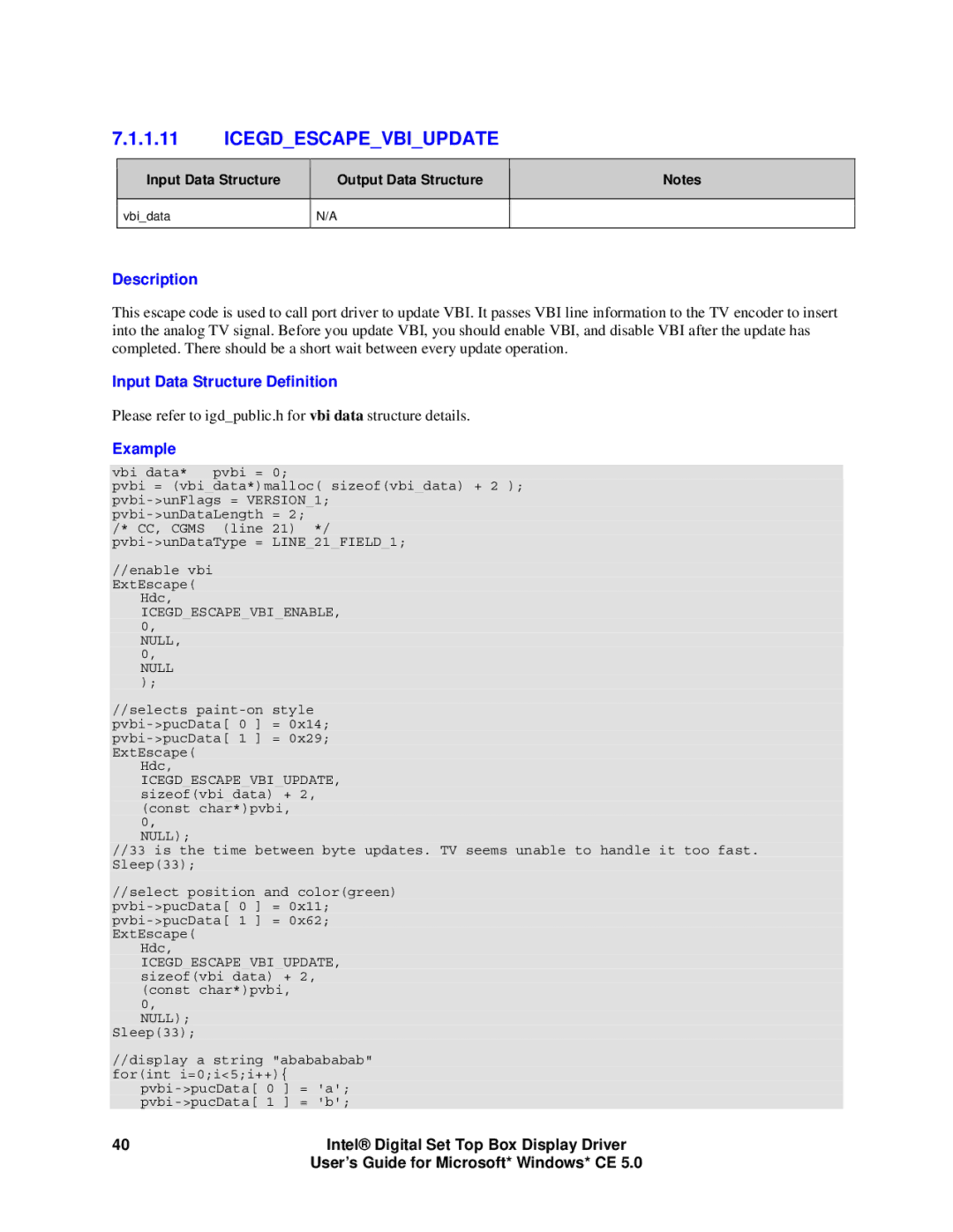 Intel 82830M GMCH, 82854 GMCH manual Icegdescapevbiupdate 