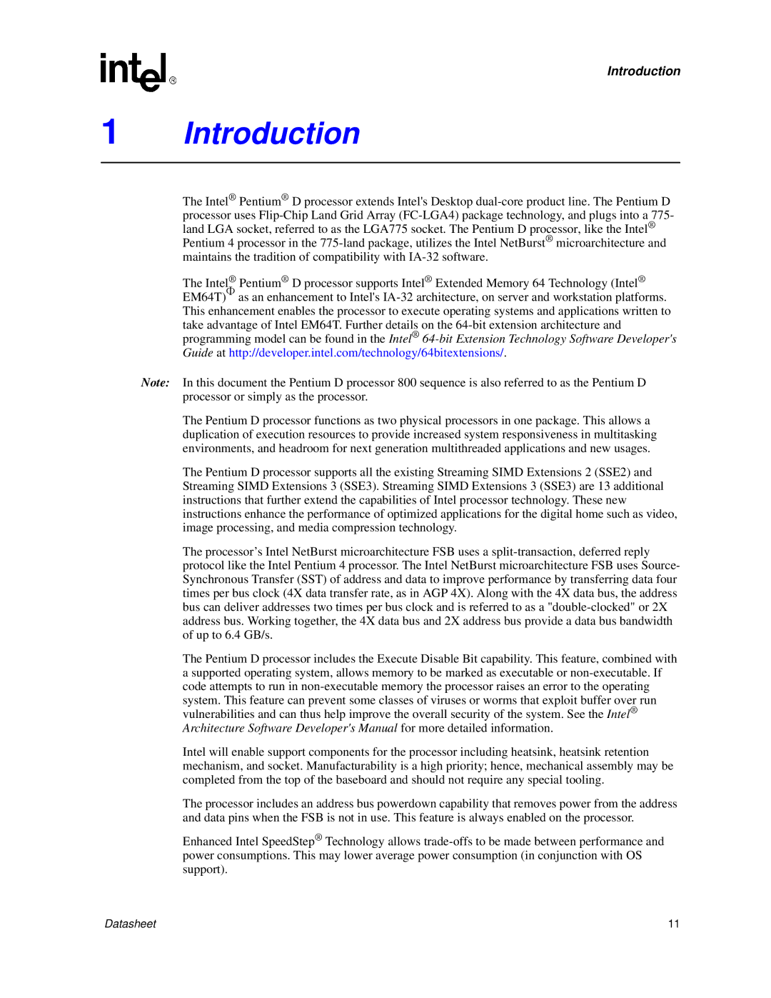 Intel 830 manual Introduction 