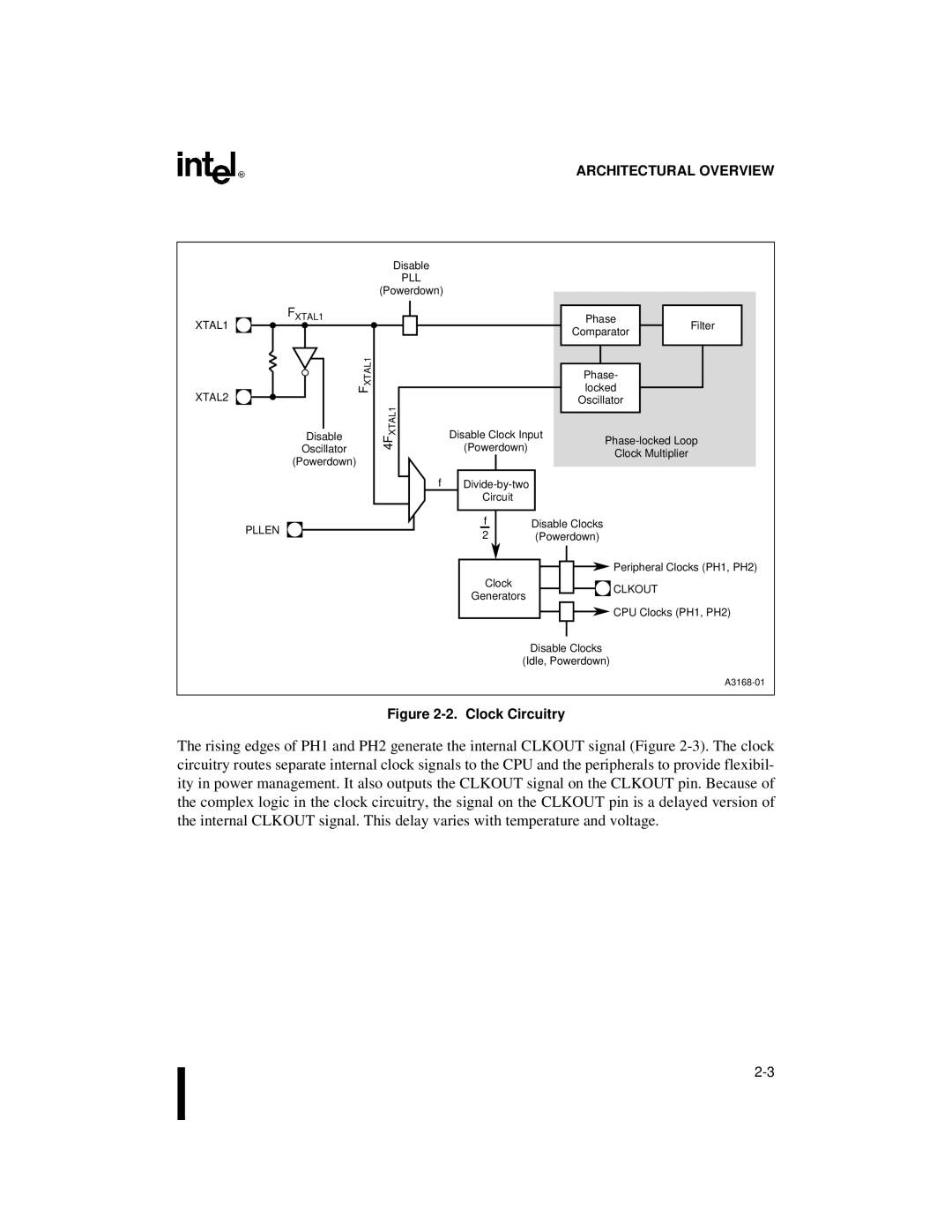 Intel 87C196CB, 8XC196NT user manual Clock Circuitry 