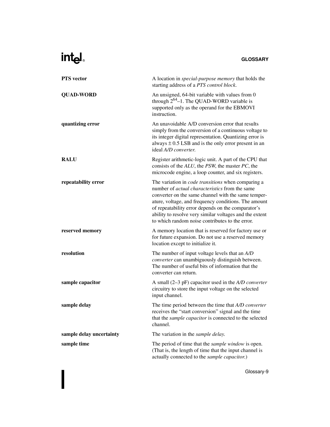 Intel 8XC196Lx, 8XC196Jx, 8XC196Kx, 87C196CA user manual Quad-Word, Ralu 