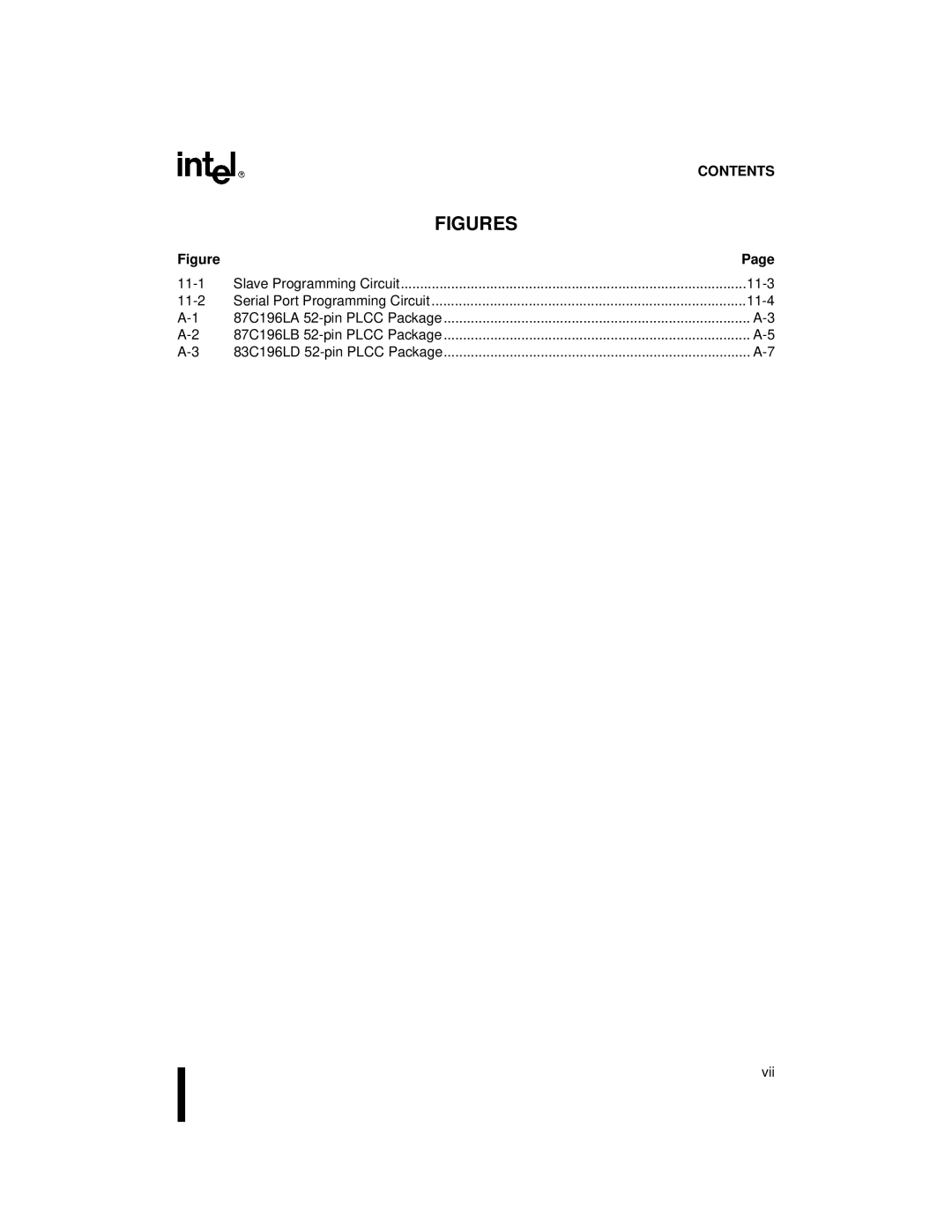 Intel 87C196CA, 8XC196Jx, 8XC196Lx, 8XC196Kx user manual 11-3 