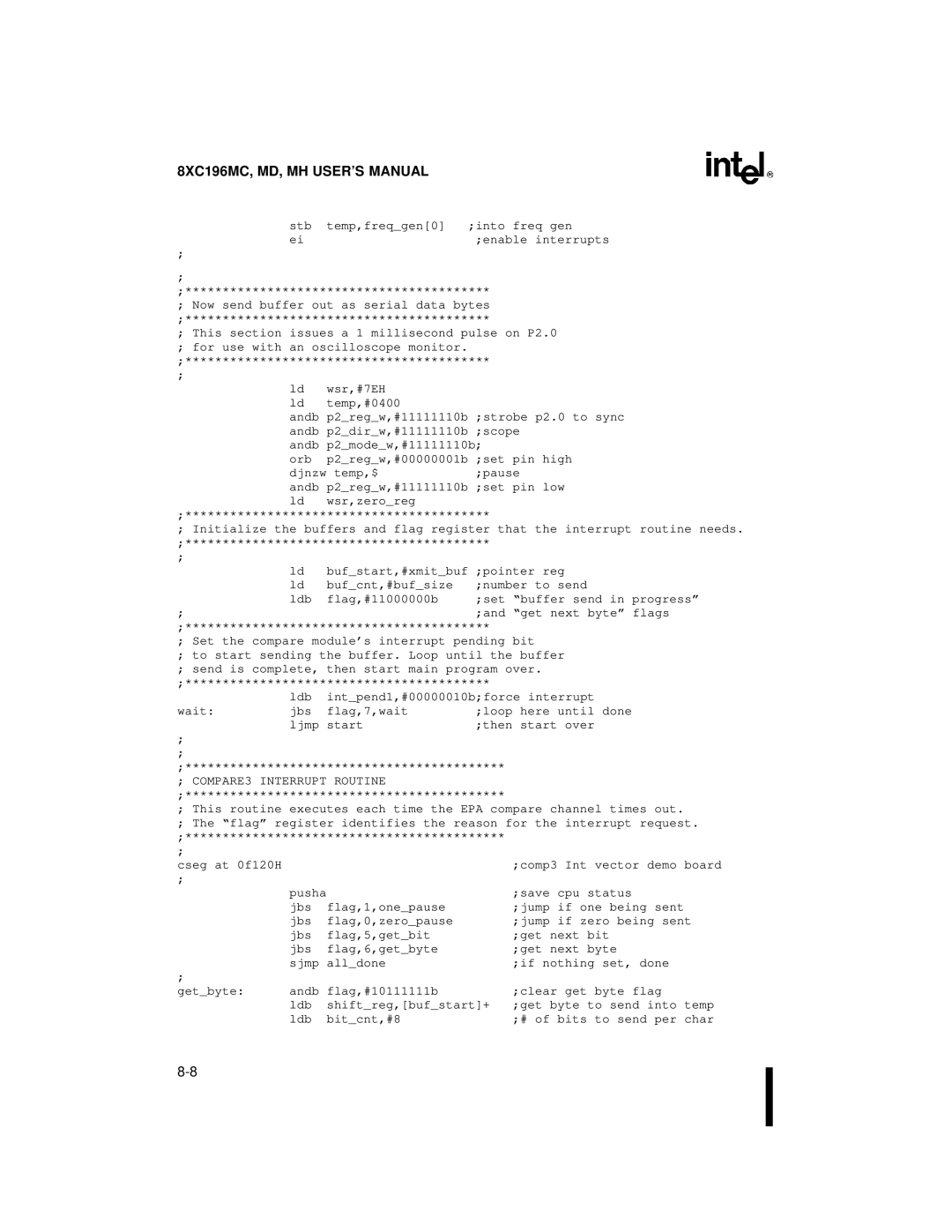 Intel 8XC196MD, 8XC196MH, 8XC196MC manual Stb temp,freqgen0 Into freq gen 