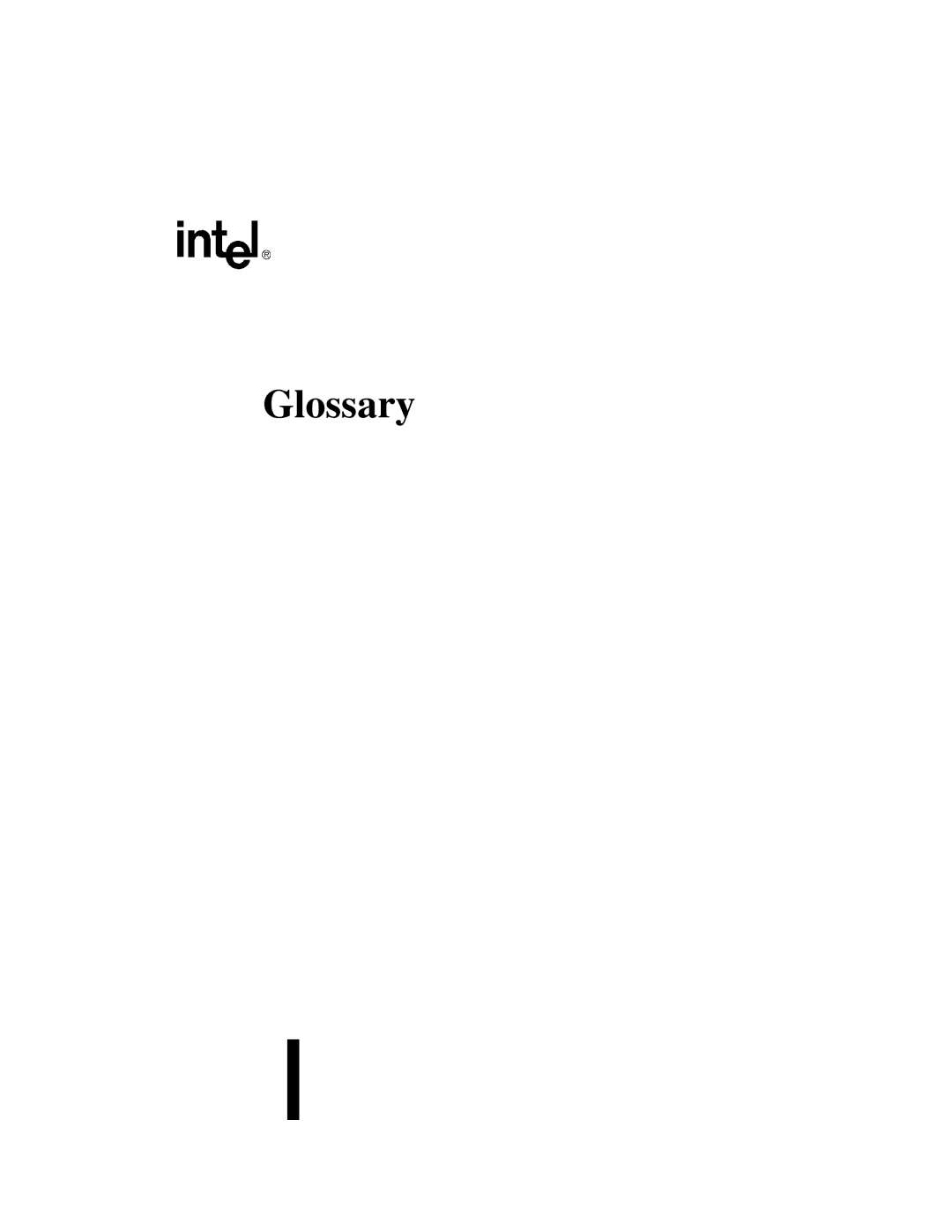 Intel 8XC251SQ, 8XC251SA, 8XC251SP, 8XC251SB, Embedded Microcontroller manual Glossary 