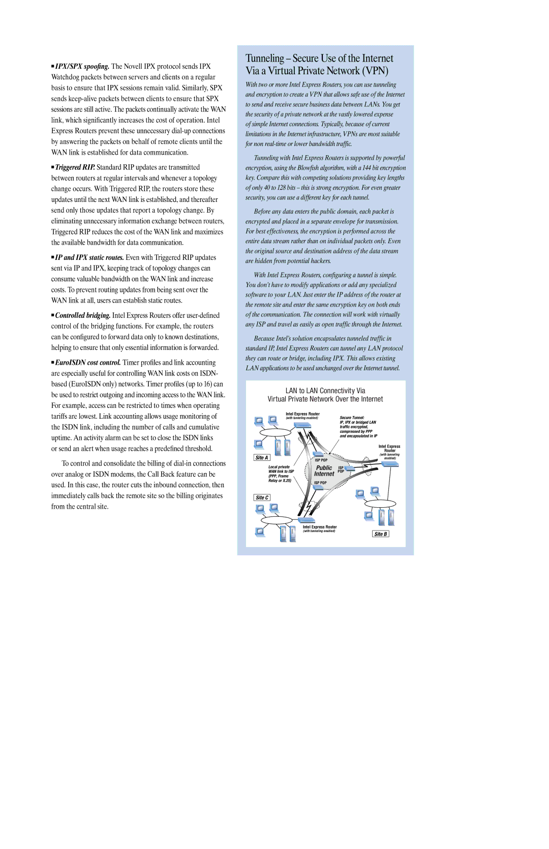 Intel 9000 manual Public, Internet 