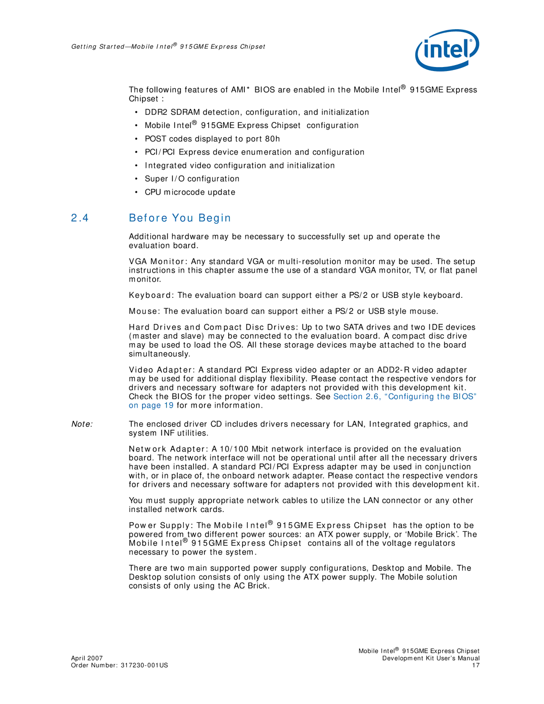 Intel 915GME user manual Before You Begin 