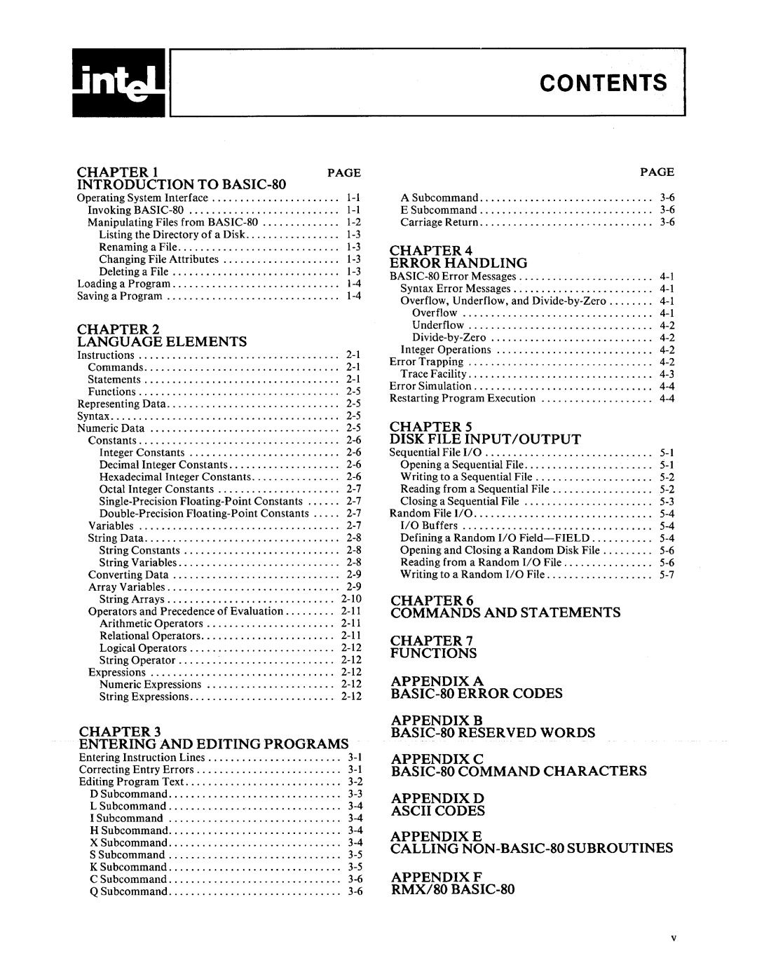 Intel 9800758-02 manual Contents 