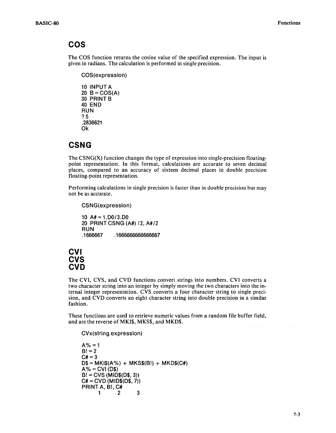 Intel 9800758-02 manual Csng, Cvi Cvs, 10 A# = 1.00/3.00, AO/o = 