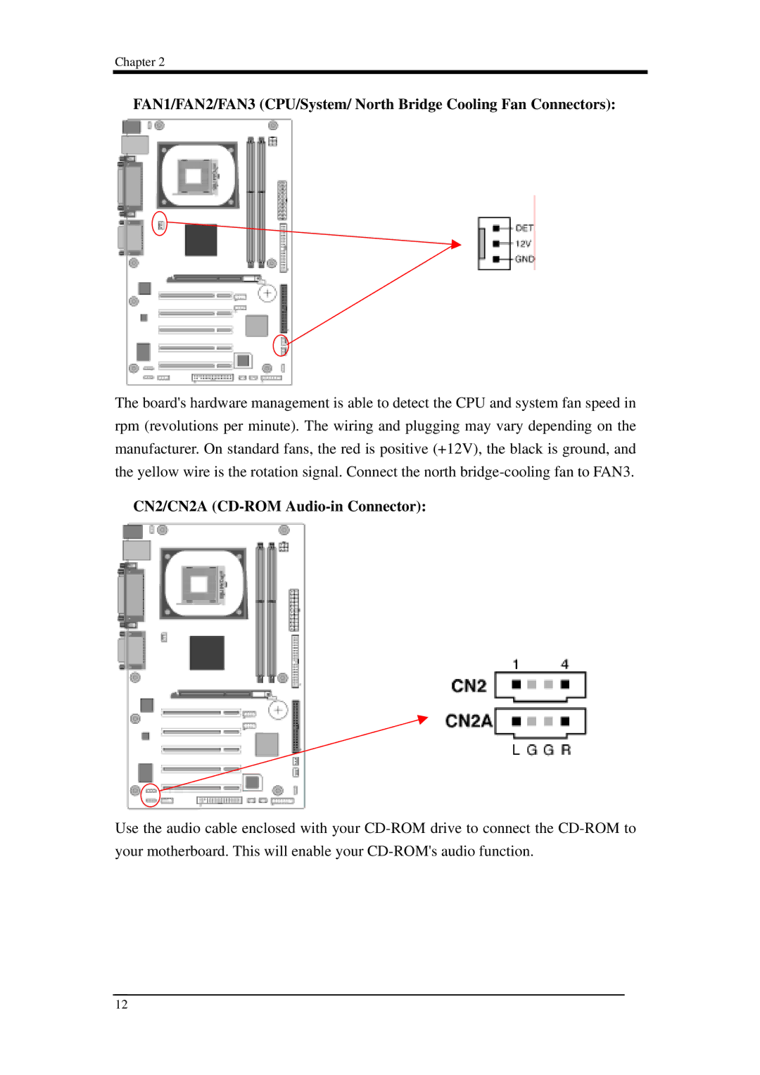 Intel 9EJL4 manual CN2/CN2A CD-ROM Audio-in Connector 