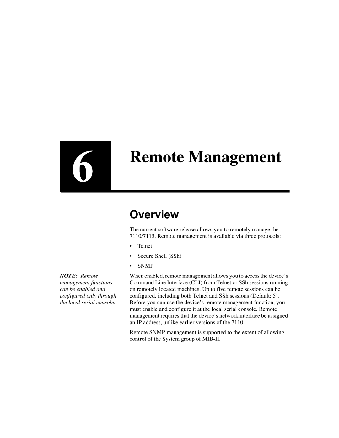 Intel A31032-001 manual Remote Management, Overview 