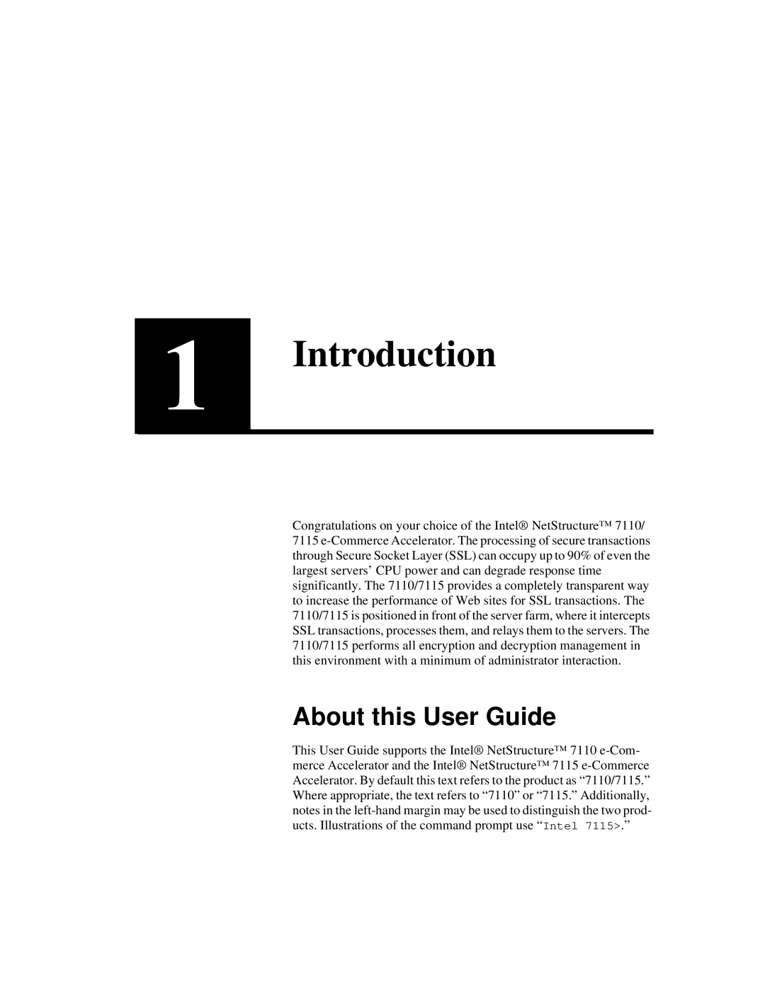 Intel A31032-001 manual Introduction, About this User Guide 