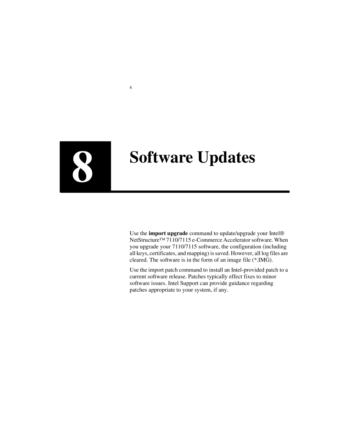 Intel A31032-001 manual Software Updates 