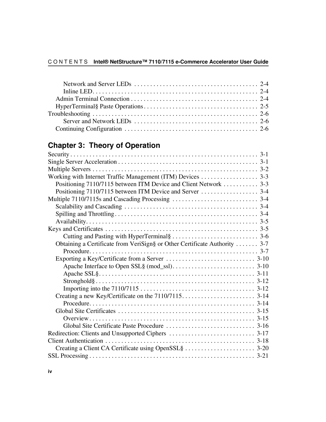 Intel A31032-001 manual Theory of Operation 