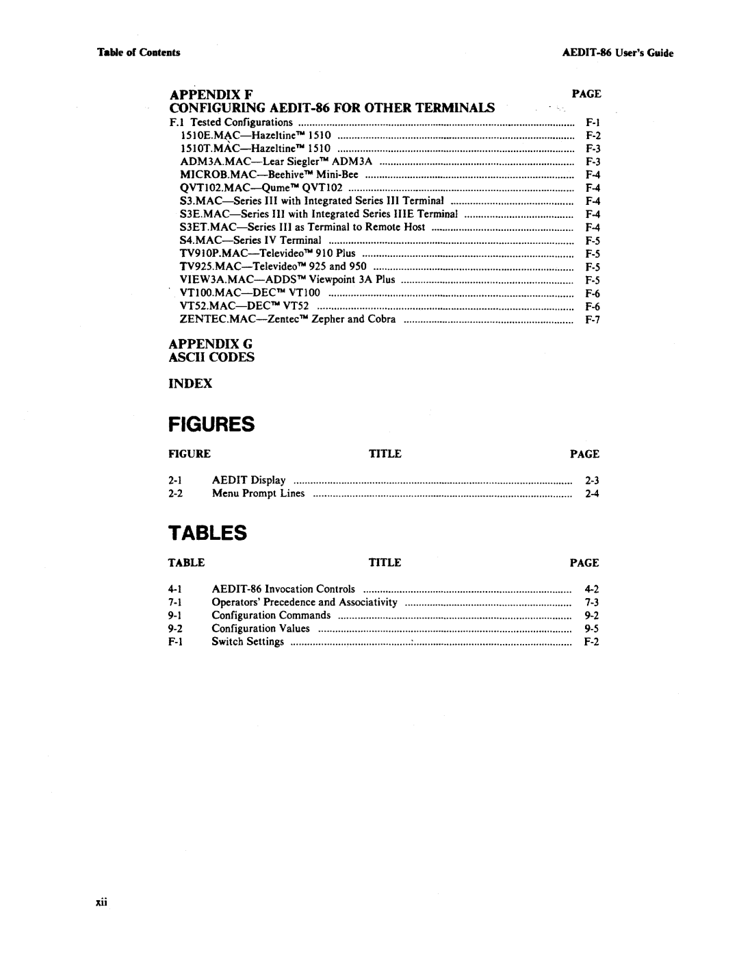 Intel AEDIT-86 manual VT52.MAC-DECTM VT52, Title 