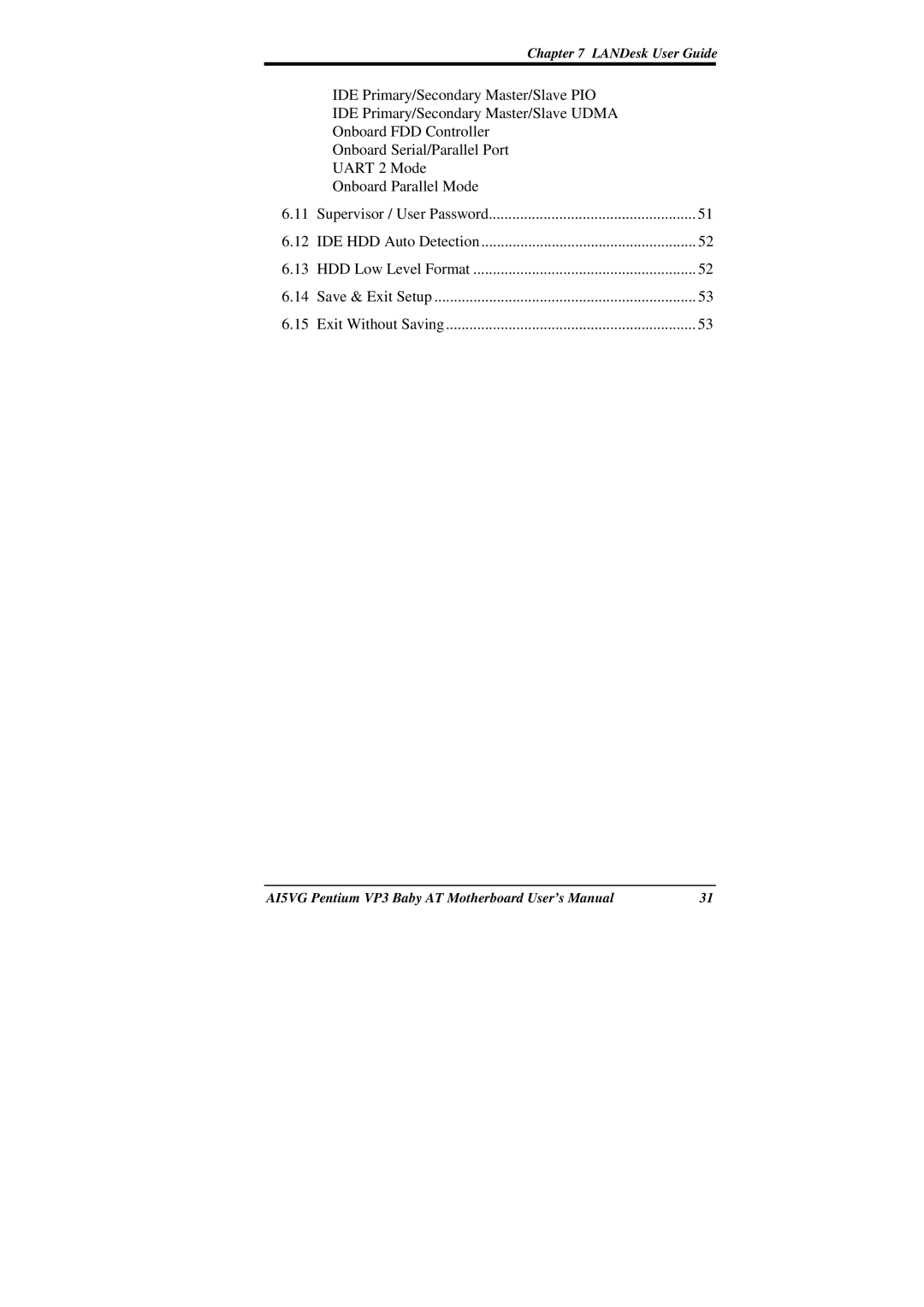 Intel AI5VG user manual LANDesk User Guide 