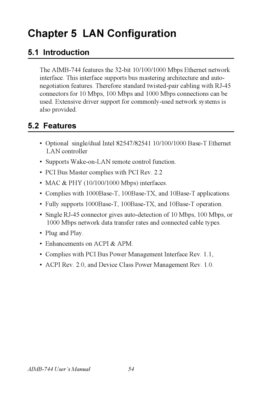 Intel AIMB-744 user manual Introduction 