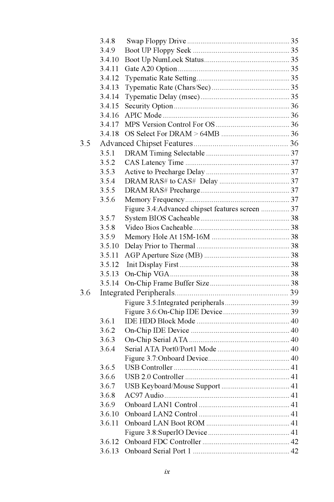 Intel AIMB-744 user manual Advanced Chipset Features 