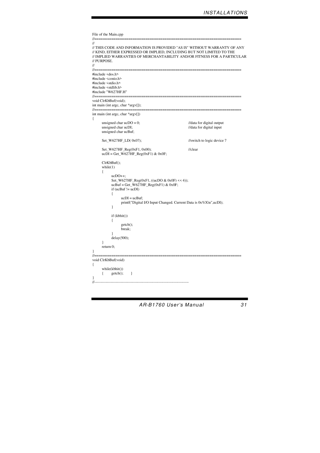 Intel AR-B1760 user manual Switch to logic device 