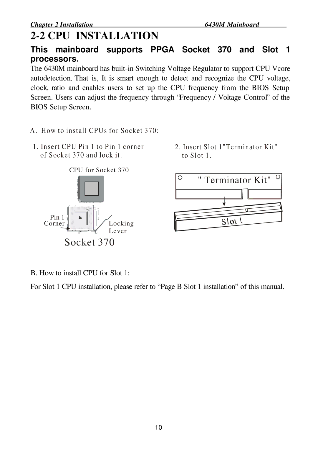 Intel ATC6430M appendix CPU Installation 