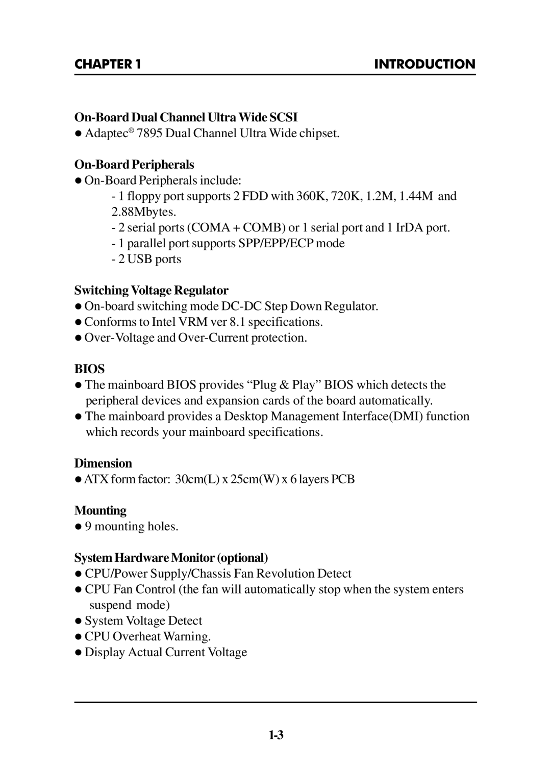 Intel ATX BX2 manual Bios 