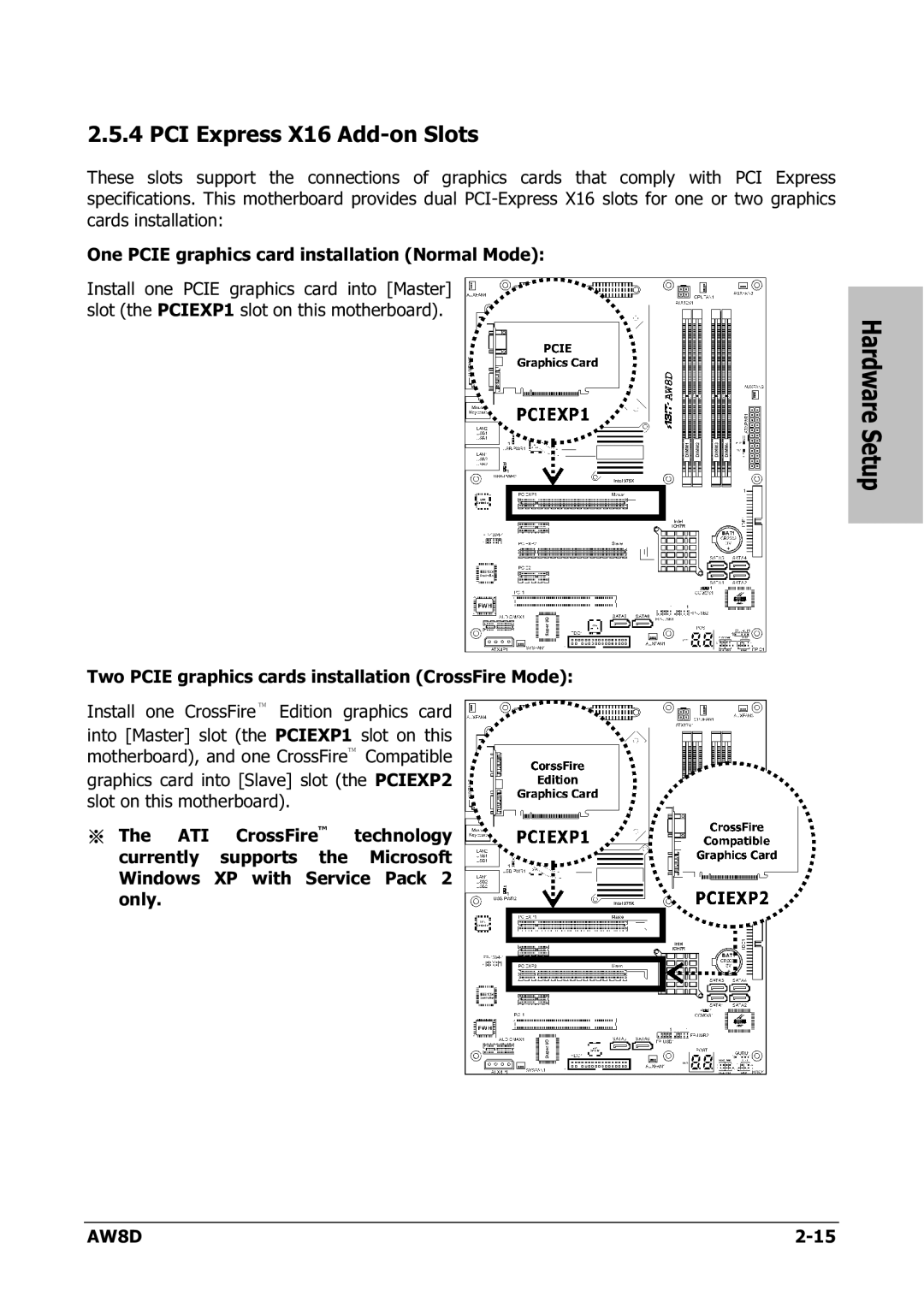 Intel AW8D user manual PCI Express X16 Add-on Slots 