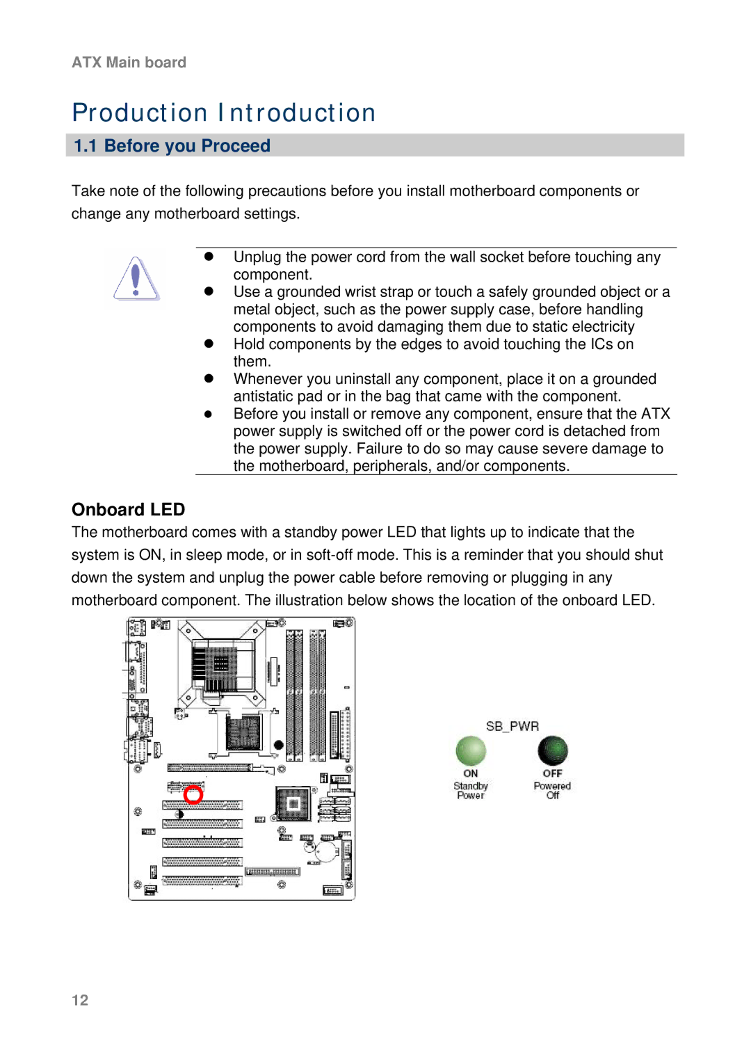 Intel AX965Q user manual Production Introduction, Before you Proceed 