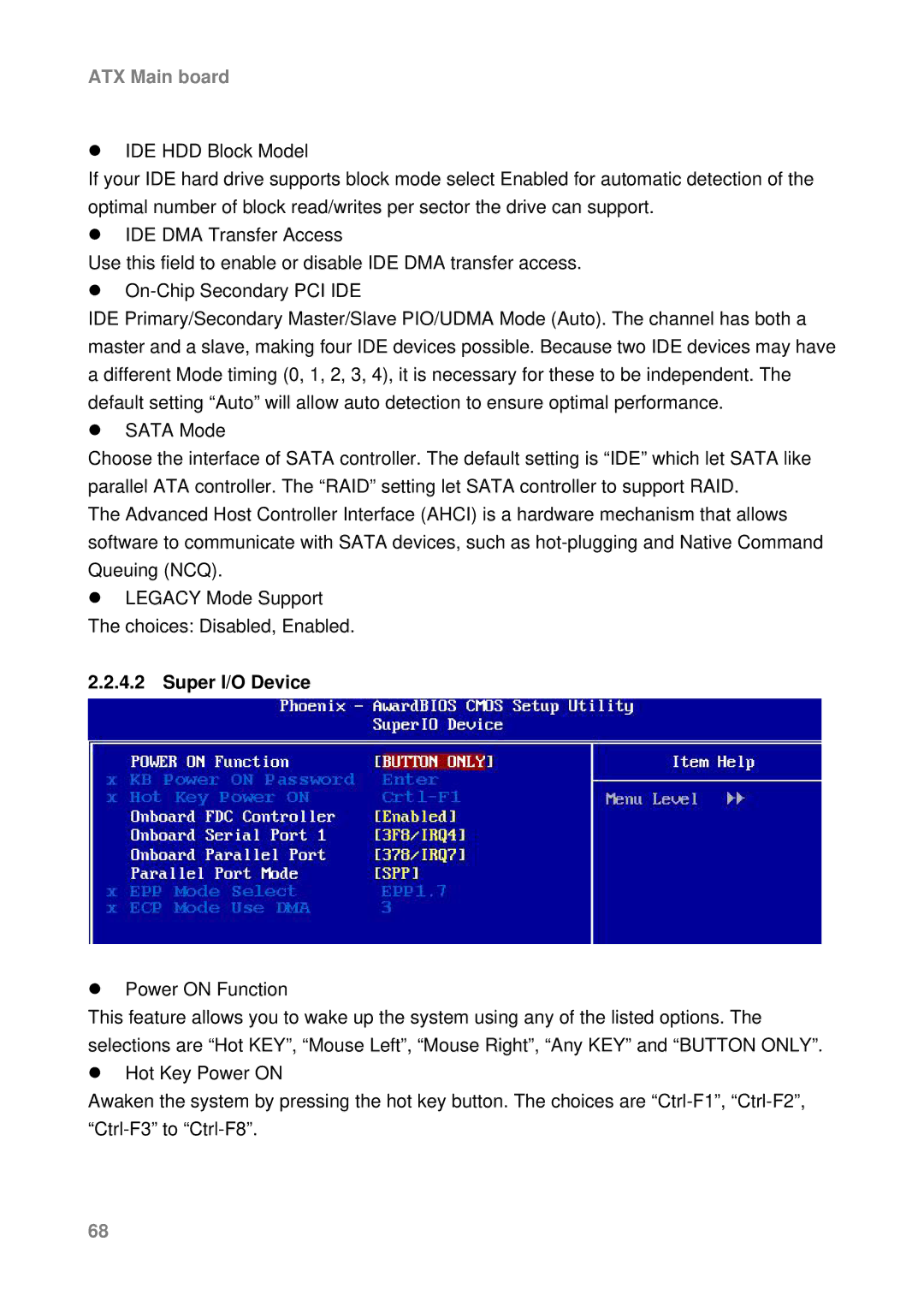 Intel AX965Q user manual Super I/O Device 