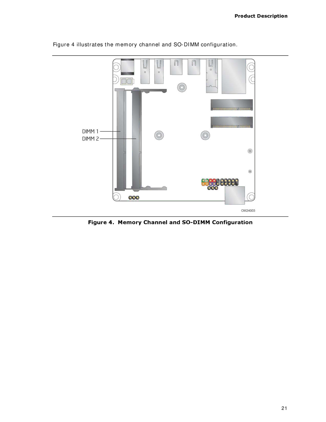 Intel BOXDC53427HYE specifications Memory Channel and SO-DIMM Configuration 