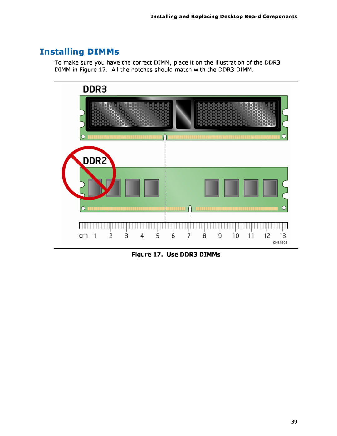Intel BOXDH55HC manual Installing DIMMs, Use DDR3 DIMMs 