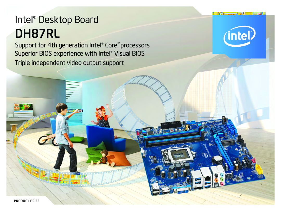 Intel BLKDH87RL, BOXDH87RL manual Intel Desktop Board, Product Brief 