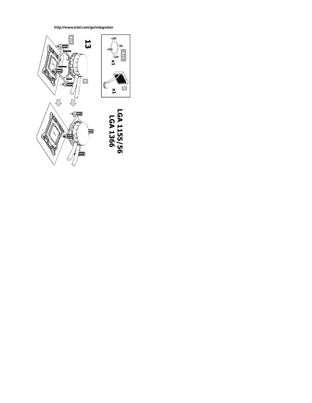 Intel BXTS13X installation instructions 